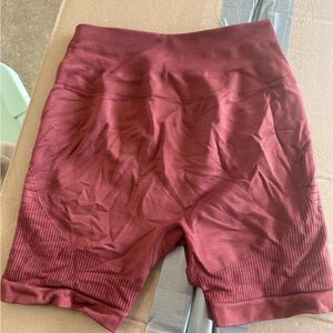 Alphalete Deep Red Seamless Shorts